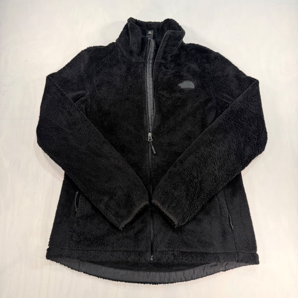 The North Face Fleece Jacket Women M Black Osito Full Zip Soft Warm Gorpcore